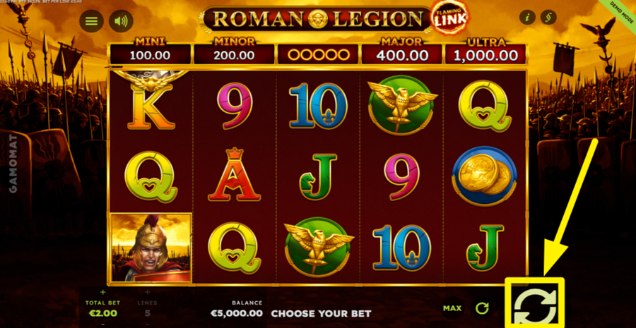 Roman Legion Flaming Link Spin