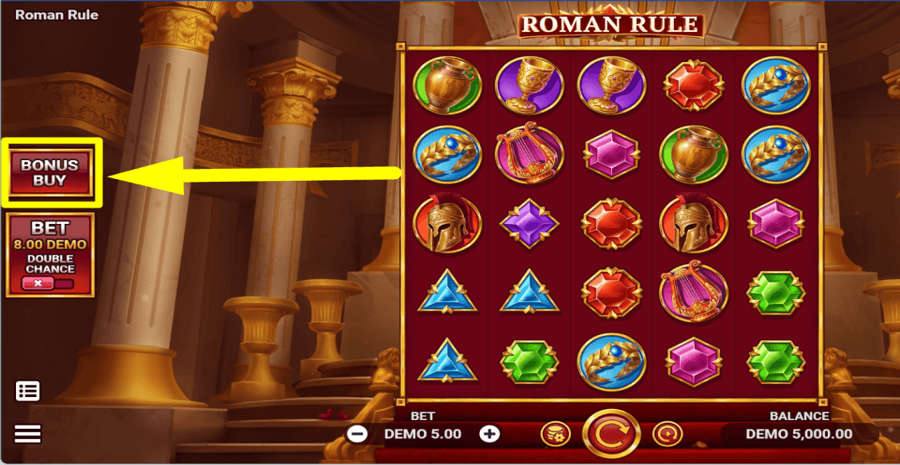 Roman Rule Bonus Buy Feature