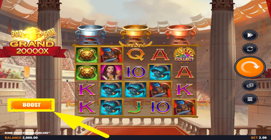 Rome Fight For Gold Deluxe Boost Bet