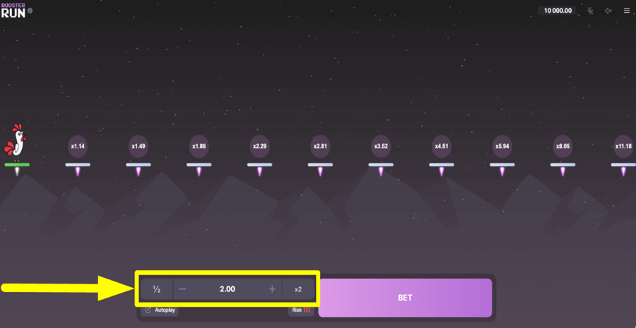 Rooster Run Bet Value