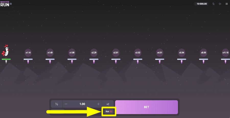 Rooster Run Risk Feature