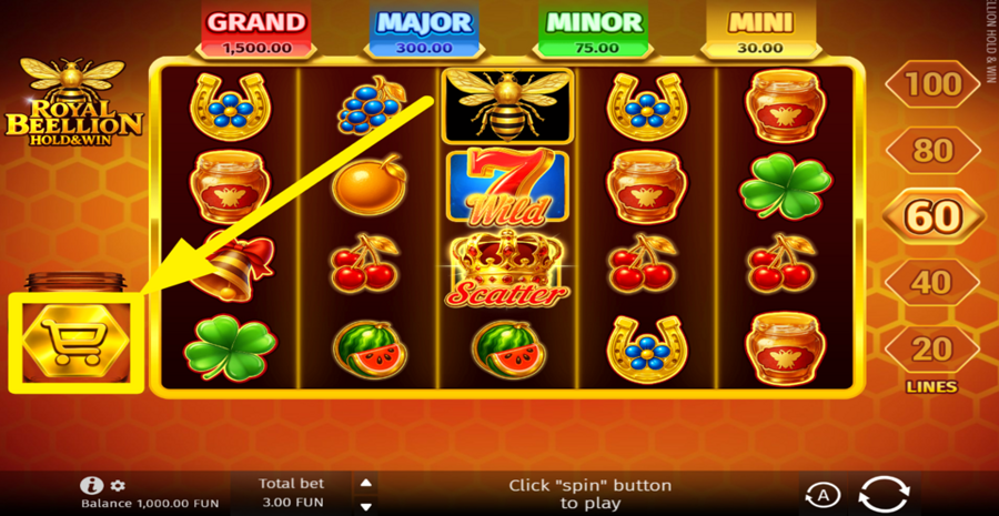 Royal Beellion Hold And Win Buy Bonus