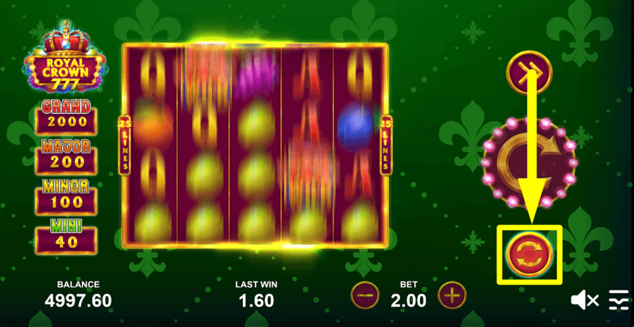 Royal Crown 777 Autoplay Feature