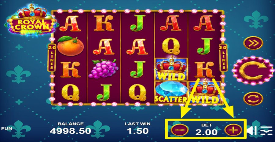 Royal Crown Fruits Adjust Bet