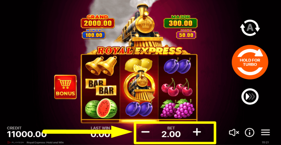 Royal Express Hold And Win Bet Value