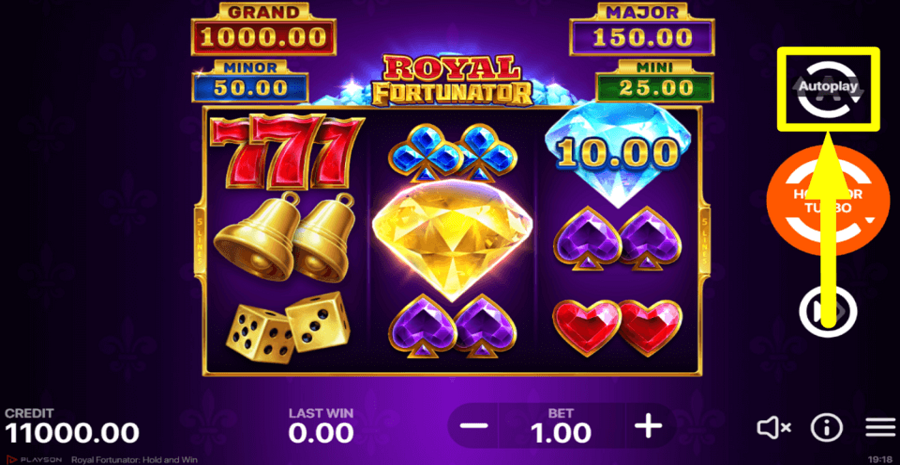 Royal Fortunator Autoplay Feature