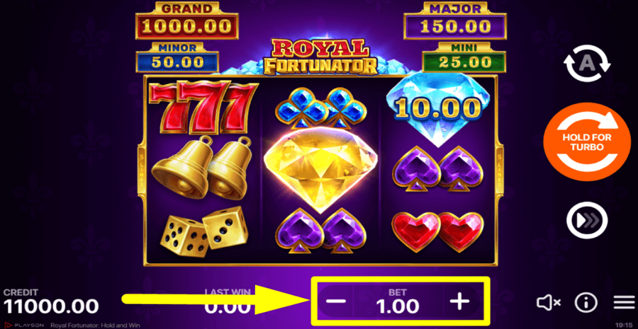 Royal Fortunator Bet Value