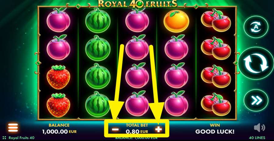 Royal Fruits 40 Adjust Bet