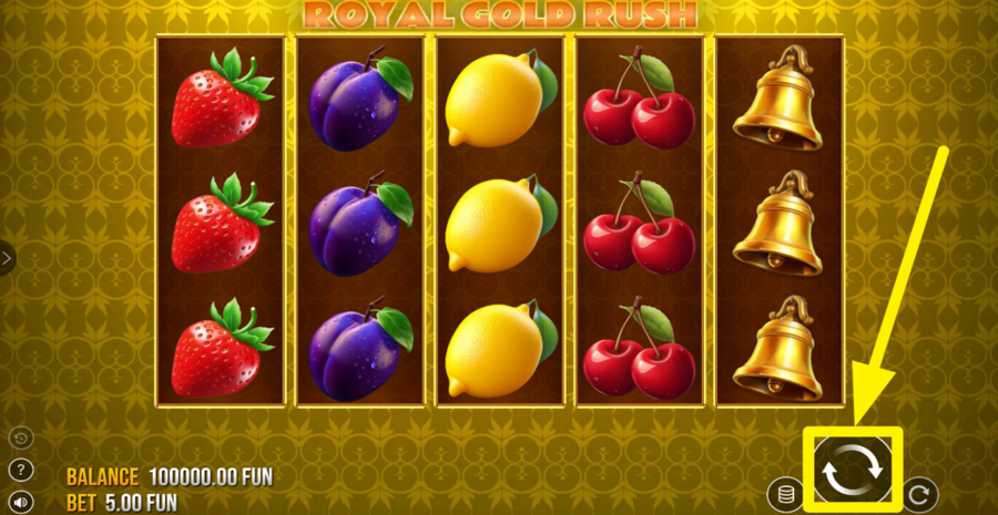 Royal Gold Rush Spin