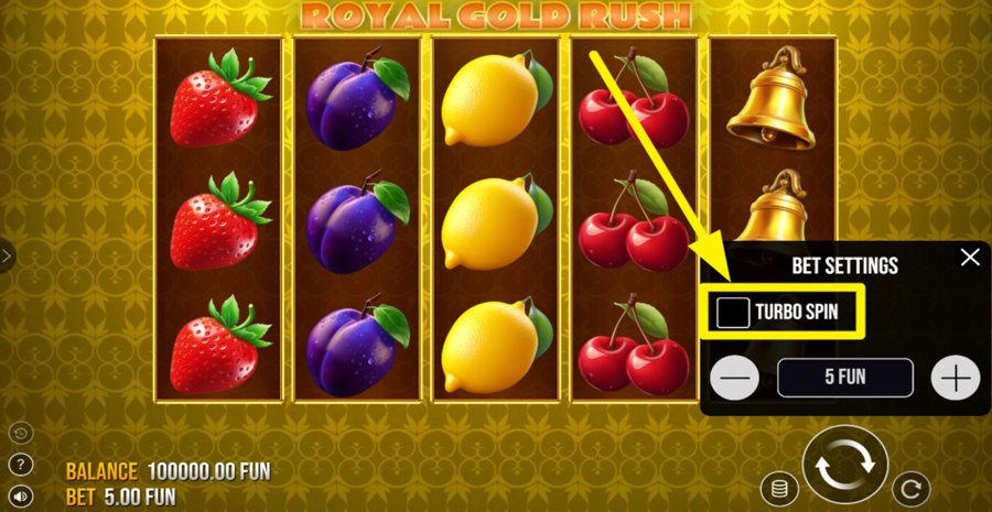 Royal Gold Rush Turbo