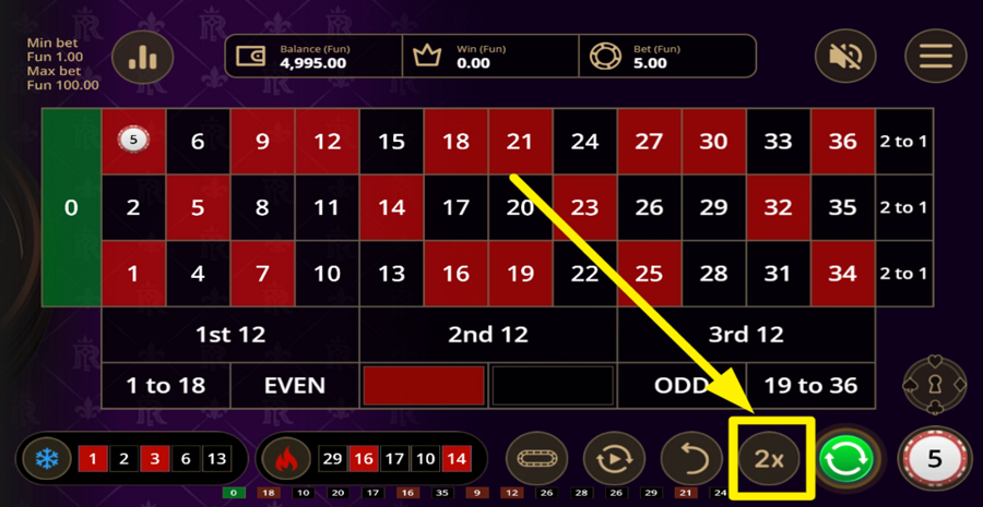 Royal Riches Double Bet