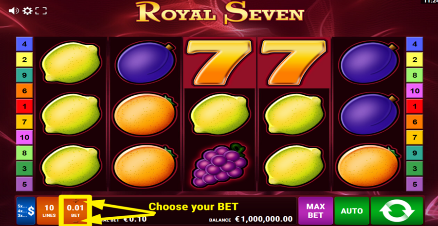Royal Seven Bet Adjust