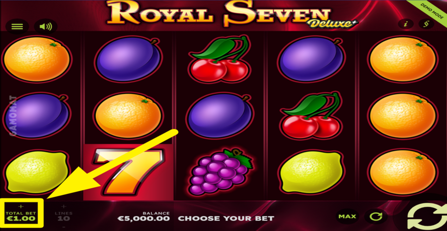 Royal Seven Deluxe Adjust Bet