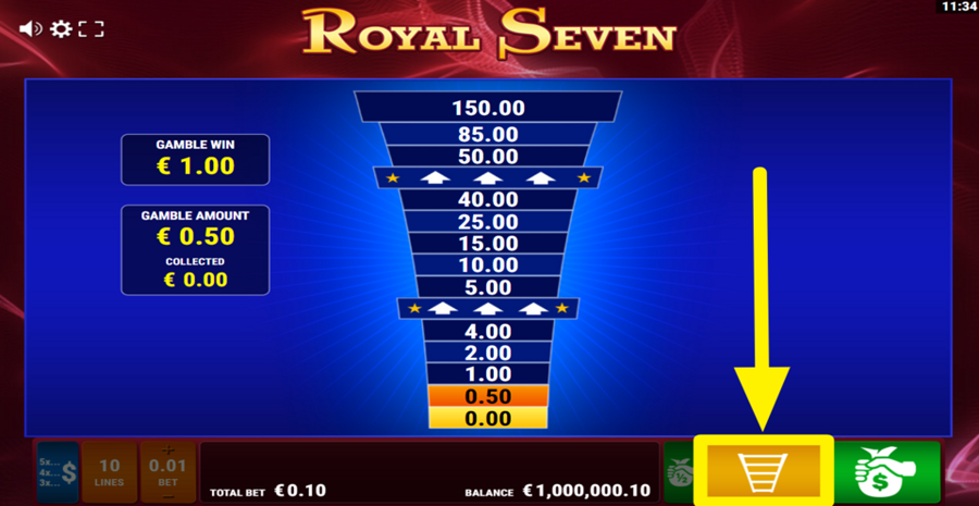 Royal Seven Gamble Settings