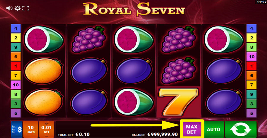 Royal Seven Max Bet