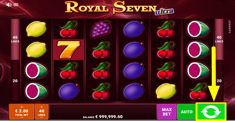 Royal Seven Ultra Spin Button