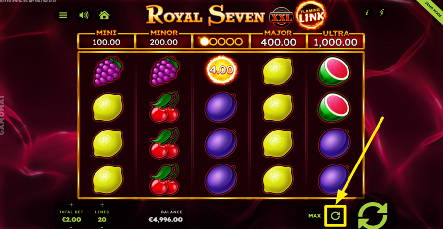 Royal Seven Xxl Flaming Link Autoplay