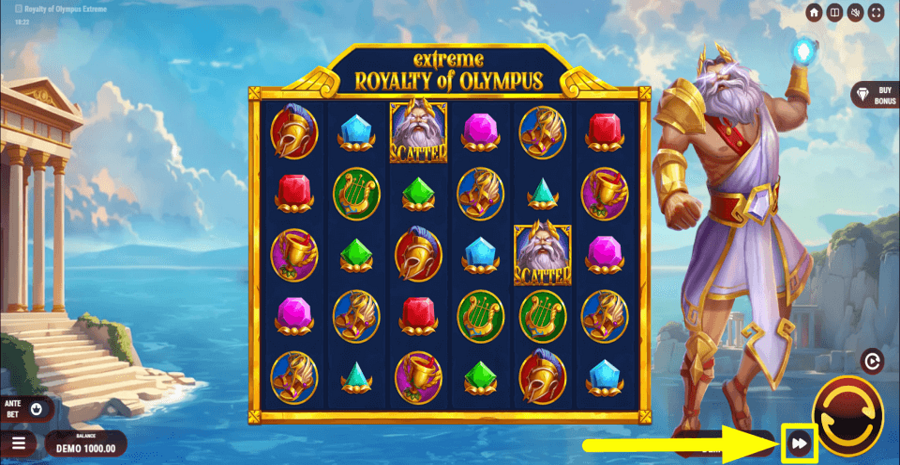 Royalty Of Olympus Extreme Turbo Feature