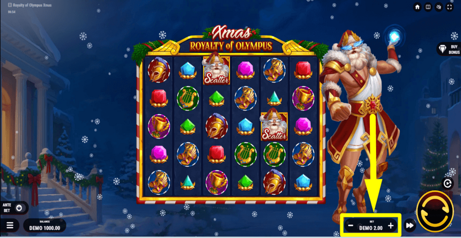Royalty Of Olympus Xmas Bet Value
