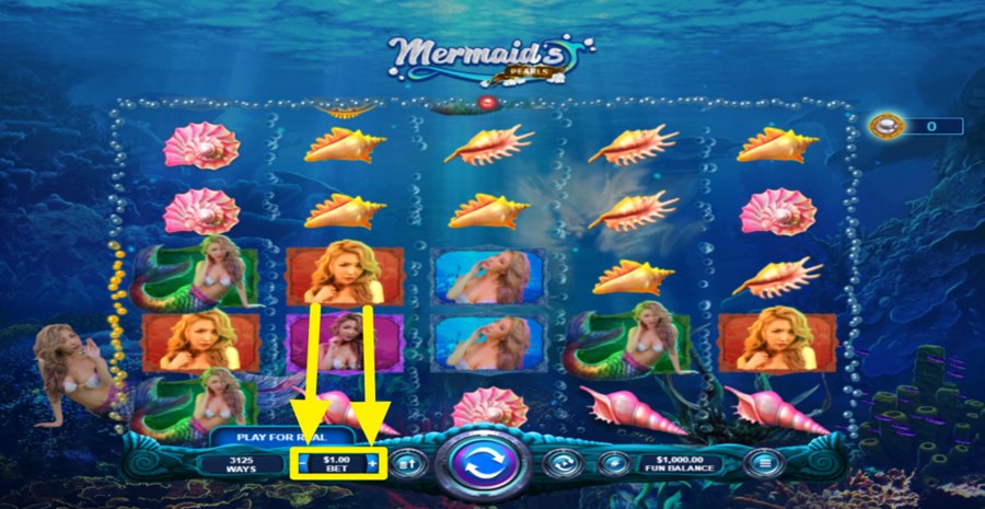 Rtg Mermaids Pearls Adjust Bet
