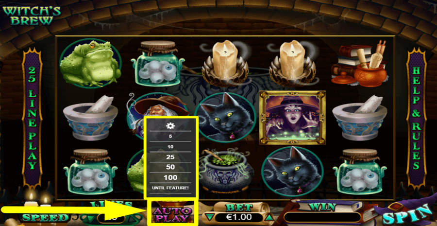 Rtg Witchs Brew Autoplay Feature