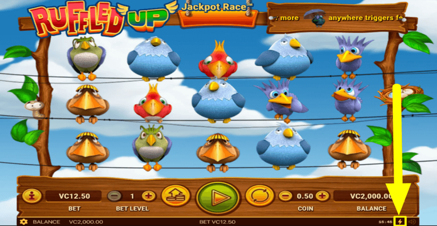 Ruffled Up Quick Spin Feature