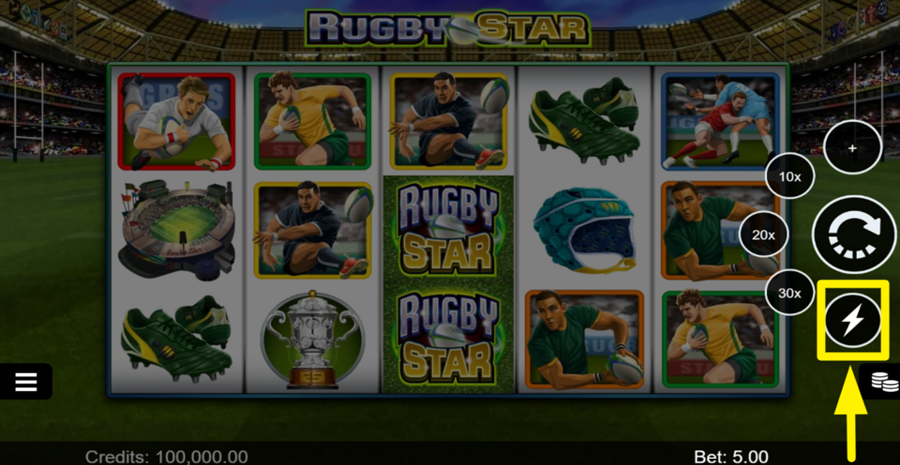 Rugby Star Quickspin Feature