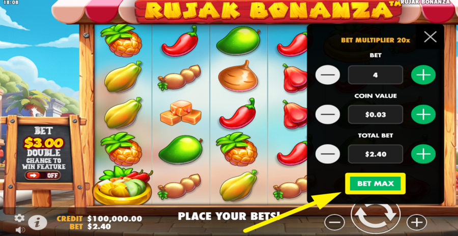 Rujak Bonanja Max Bet