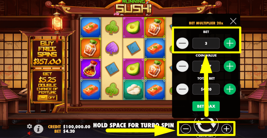 Running Sushi Bet Value