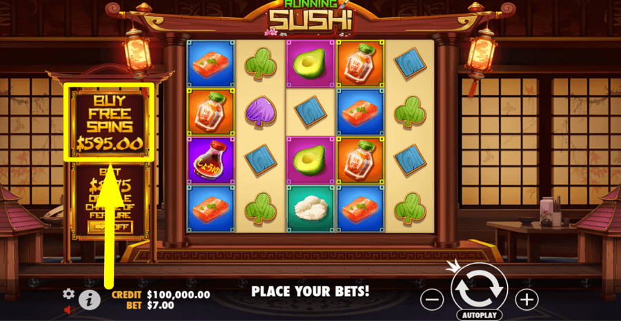 Running Sushi Buy Feature