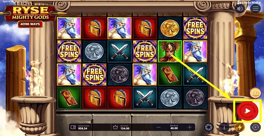 Ryse Of The Mighty Gods Spin