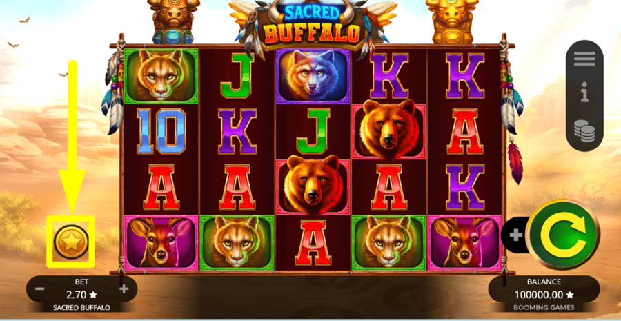 Sacred Buffalo Buy Feature