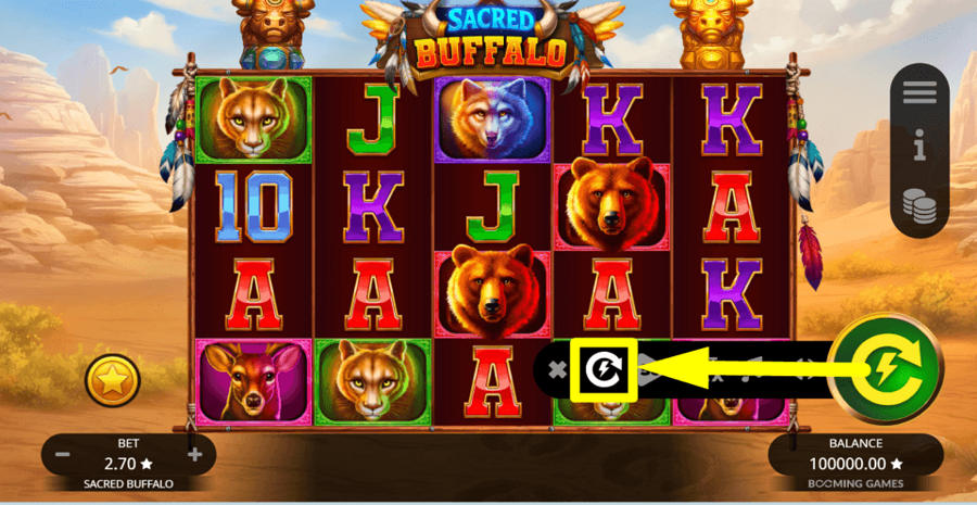 Sacred Buffalo Turbo Feature