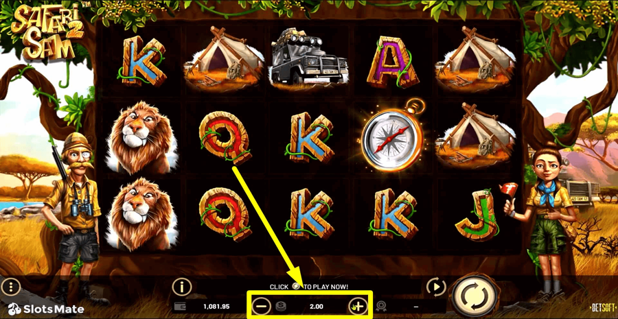 Safari Sam 2 Choose Bet