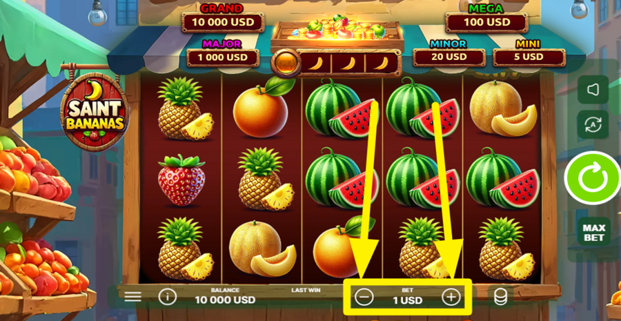 Saint Bananas Adjust Bet