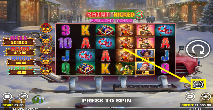 Saint Nicked 3 Turbo