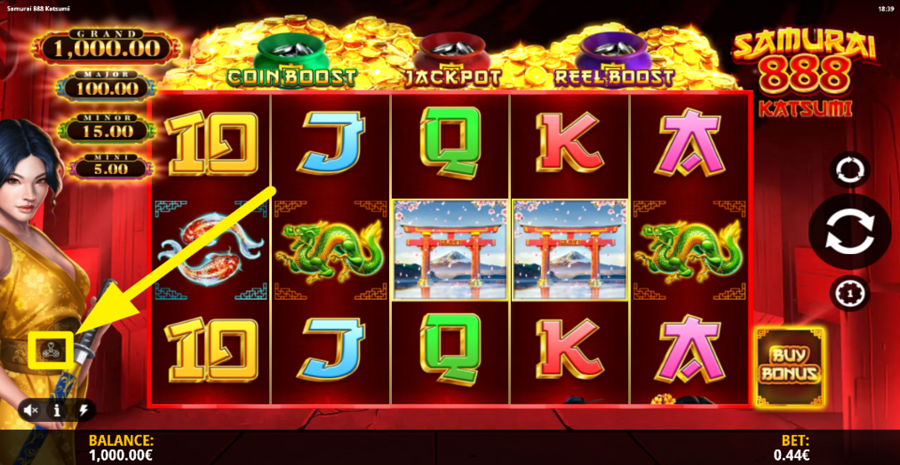 Samurai 888 Katsumi Extra Settings