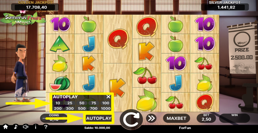 Samurai Fruits Ways Autoplay