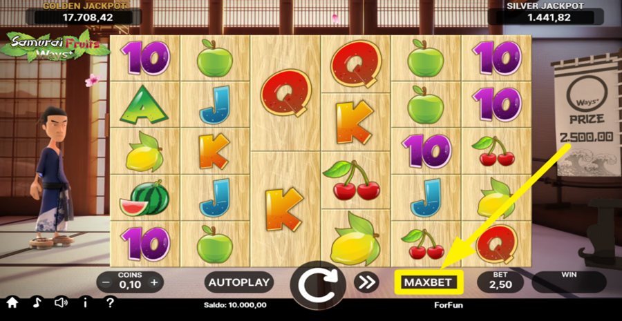 Samurai Fruits Ways Max Bet