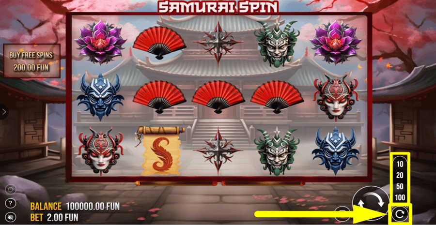 Samurai Spin Autoplay Feature
