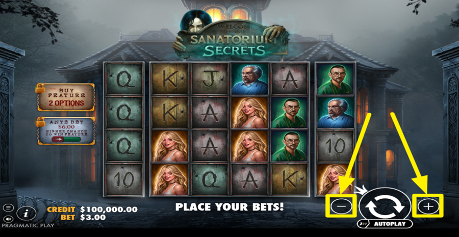 Sanatorium Secrets Adjust Bet