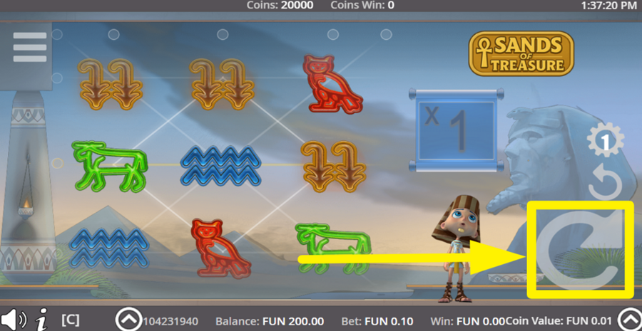 Sands Of Treasure Spin
