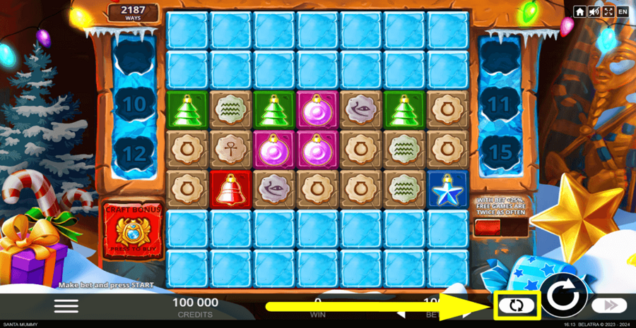 Santa Mummy Autoplay Feature