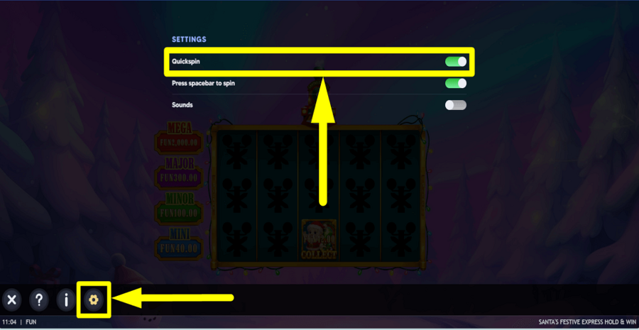 Santas Festive Express Hold And Win Turbo Feature