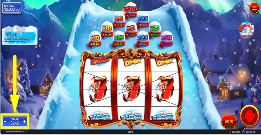 Santas Snowball Roller Bet Value