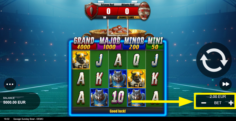 Savage Sunday Bowl Adjust Bet