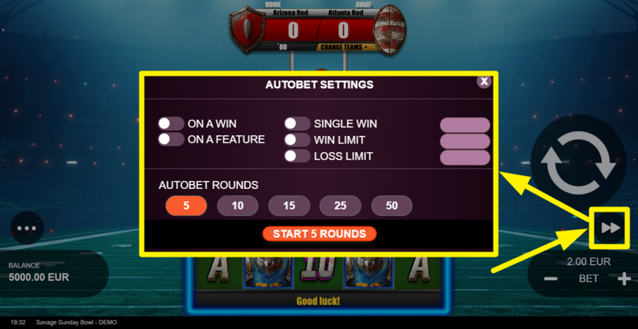 Savage Sunday Bowl Autoplay