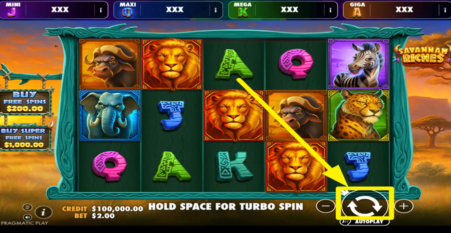 Savannah Riches Oranje Jackpot Spin
