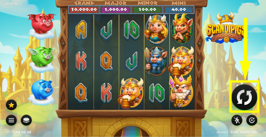 Scandipigs Spin Button