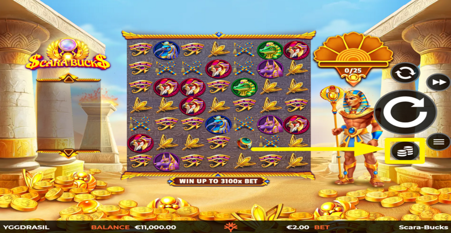 Scara Bucks Adjust Bet